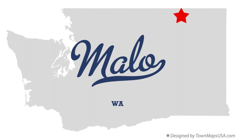 Map of Malo Washington WA