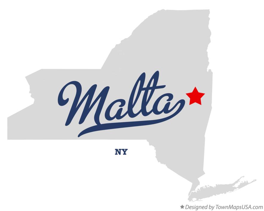 Map of Malta New York NY
