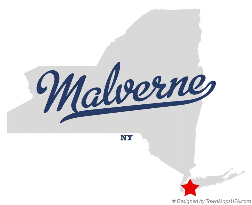 Map of Malverne New York NY