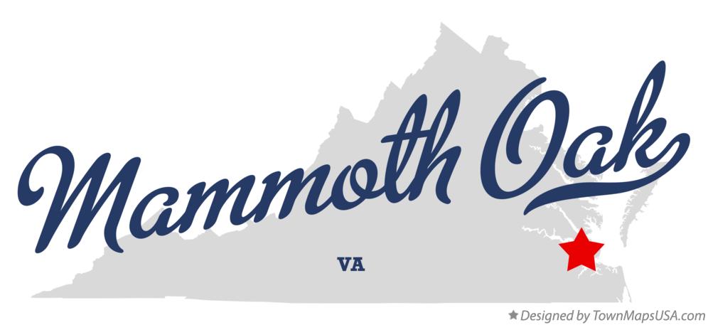 Map of Mammoth Oak Virginia VA