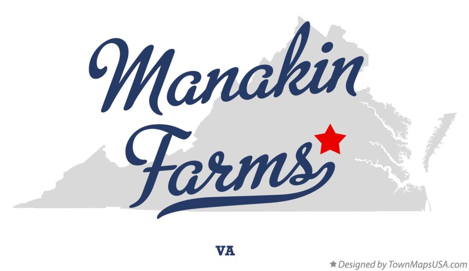 Map of Manakin Farms Virginia VA