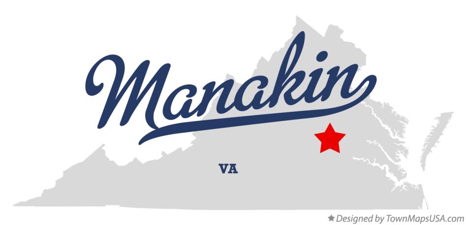Map of Manakin Virginia VA
