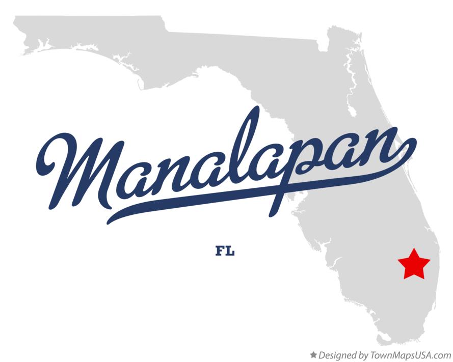 Map of Manalapan Florida FL