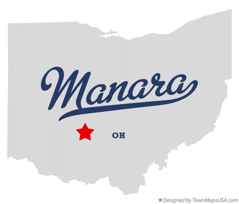 Map of Manara Ohio OH
