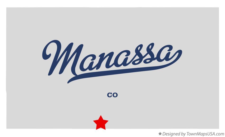 Map of Manassa Colorado CO