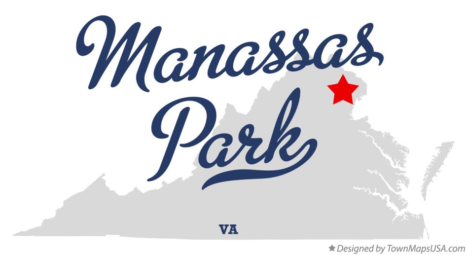 Map of Manassas Park Virginia VA