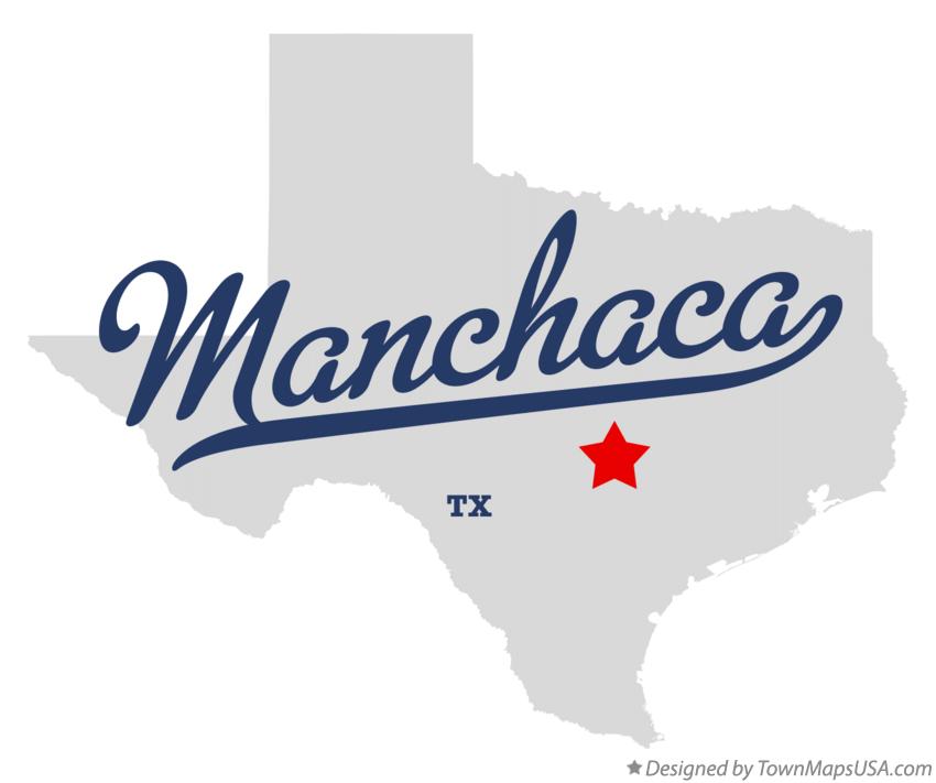 Map of Manchaca Texas TX