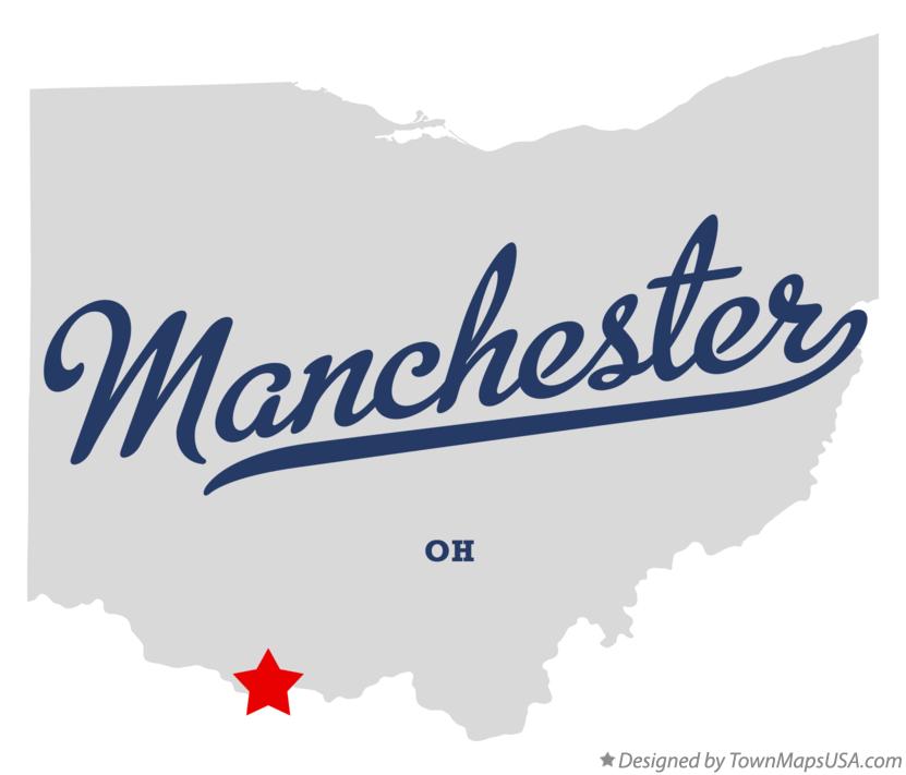 Map of Manchester Ohio OH