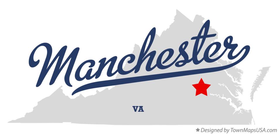 Map of Manchester Virginia VA