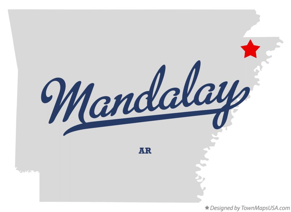Map of Mandalay Arkansas AR
