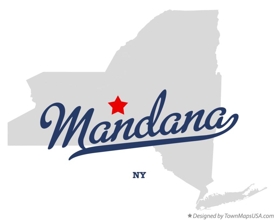 Map of Mandana New York NY
