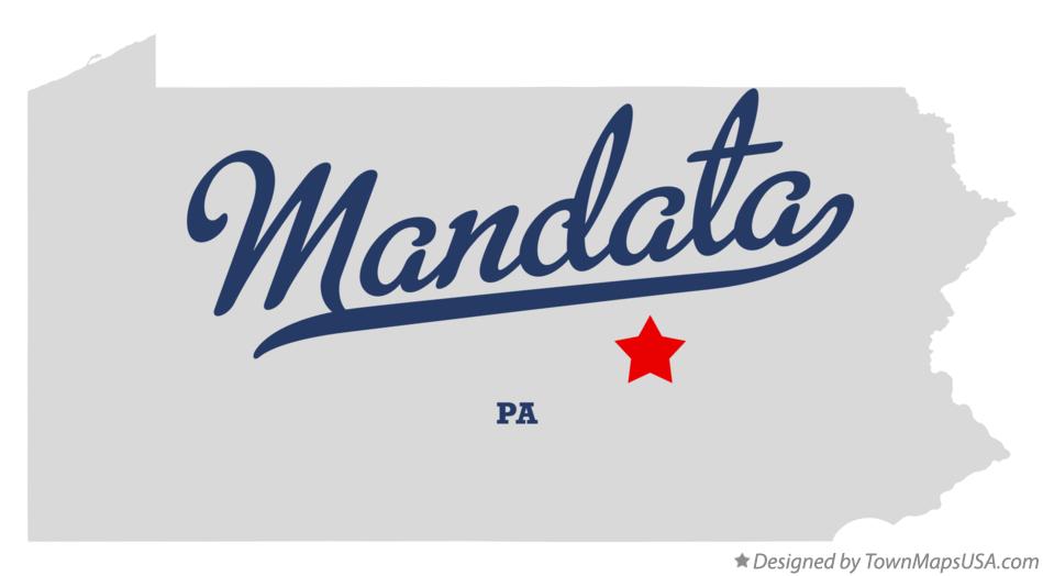 Map of Mandata Pennsylvania PA