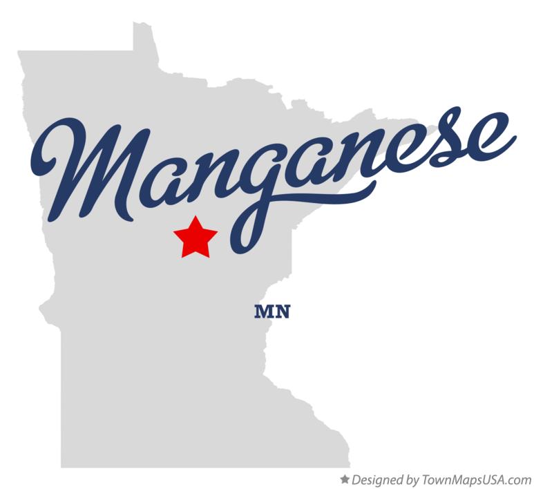Map of Manganese Minnesota MN