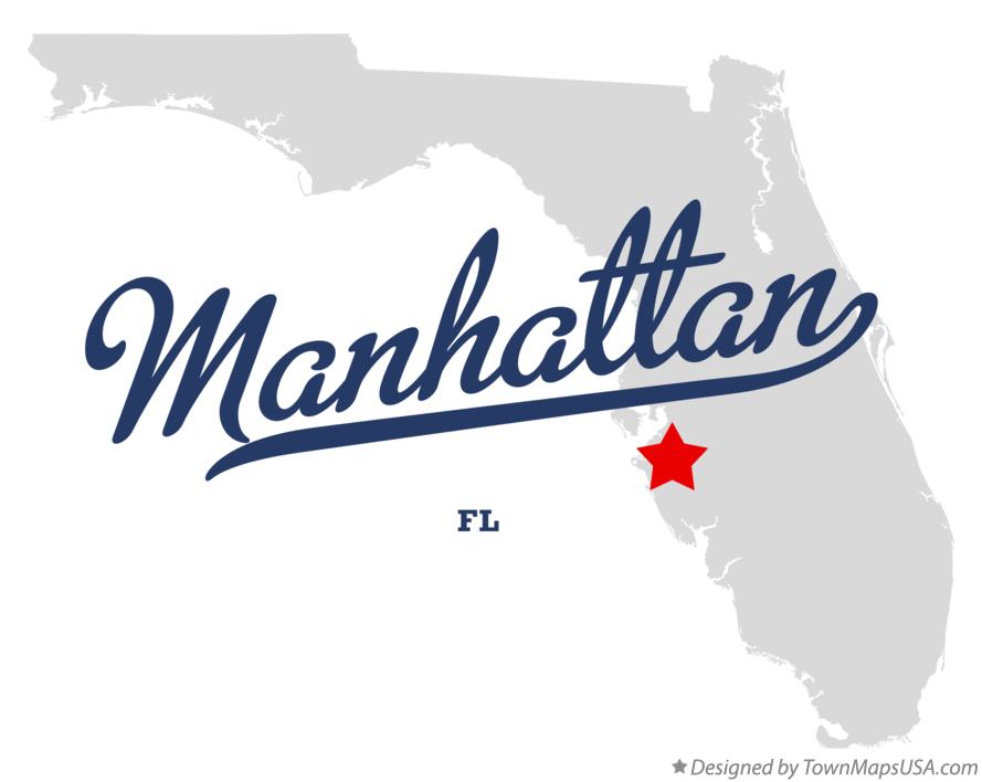 Map of Manhattan Florida FL