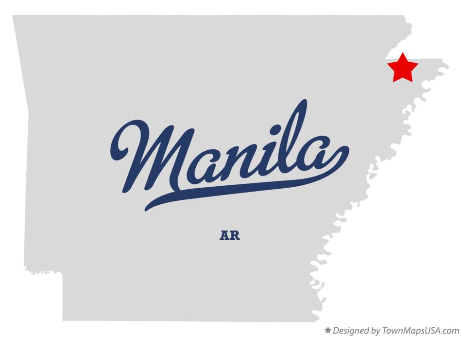 Map of Manila Arkansas AR