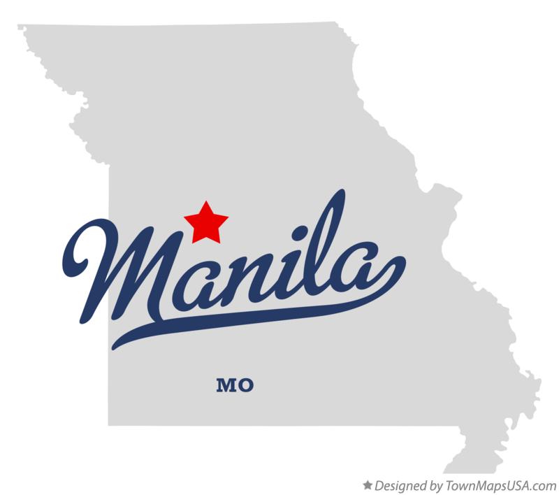 Map of Manila Missouri MO