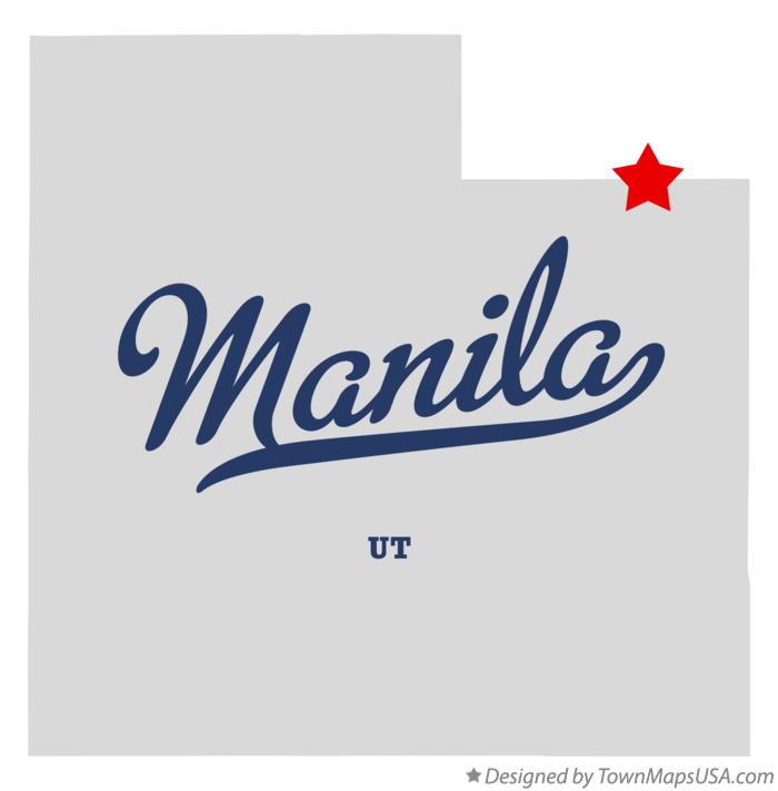 Map of Manila Utah UT