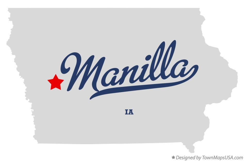Map of Manilla Iowa IA