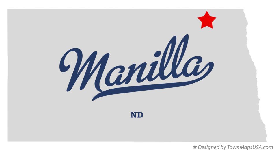 Map of Manilla North Dakota ND