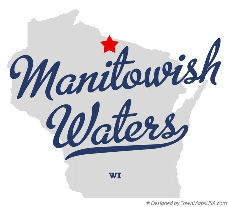 Map of Manitowish Waters Wisconsin WI