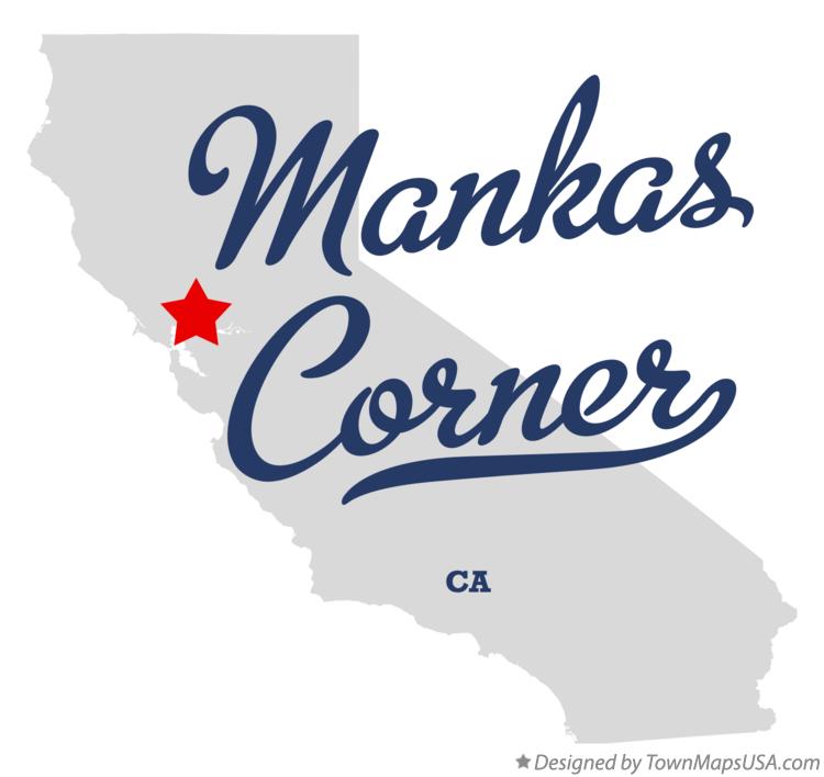 Map of Mankas Corner California CA