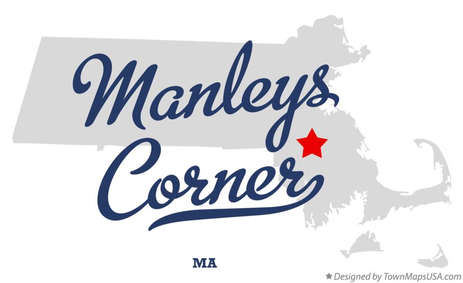 Map of Manleys Corner Massachusetts MA
