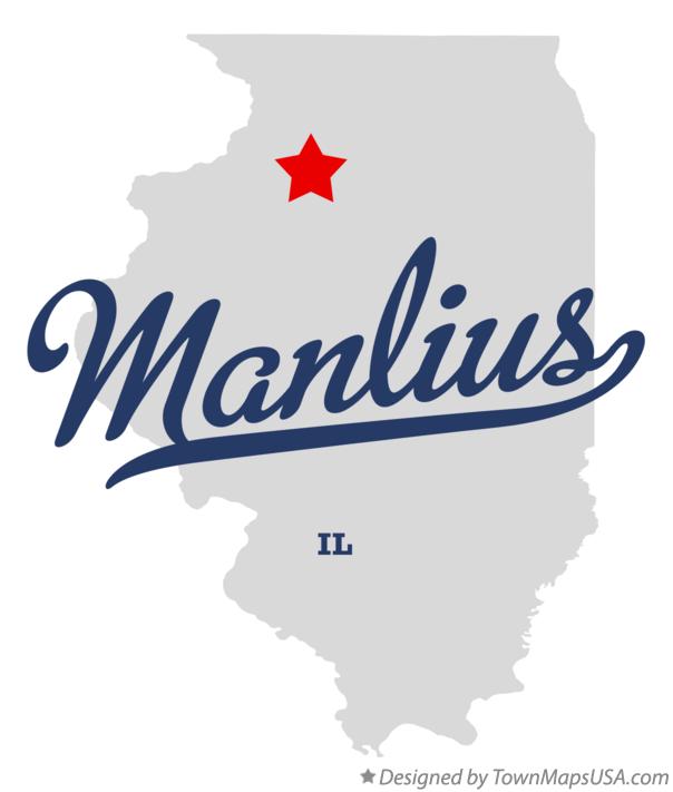 Map of Manlius Illinois IL