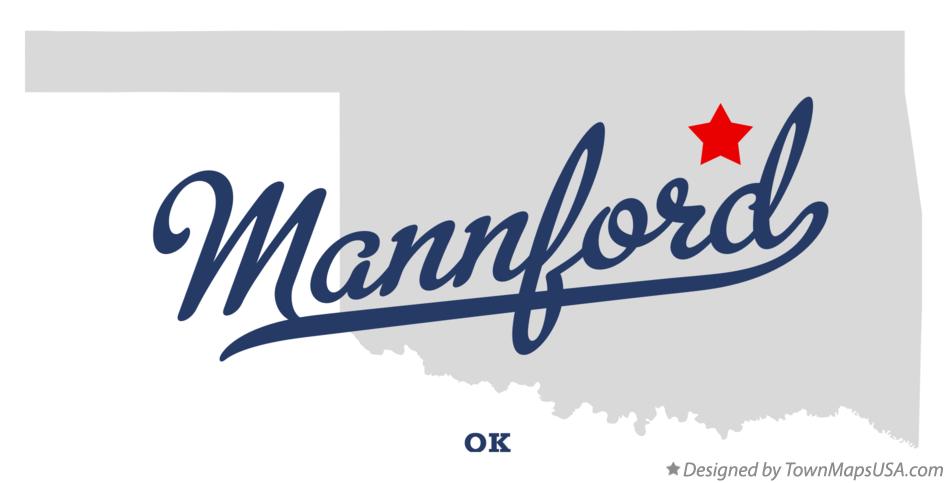 Map of Mannford Oklahoma OK