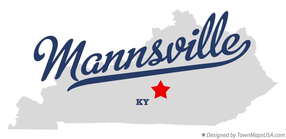 Map of Mannsville Kentucky KY