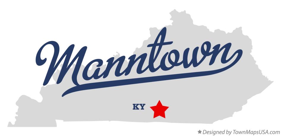 Map of Manntown Kentucky KY
