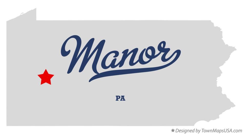 Map of Manor Pennsylvania PA