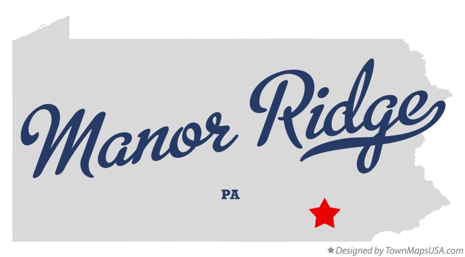 Map of Manor Ridge Pennsylvania PA