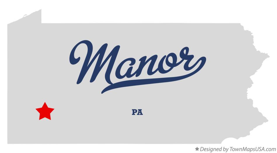 Map of Manor Pennsylvania PA