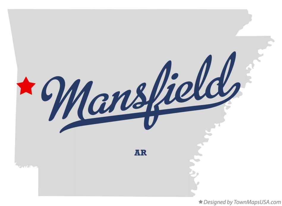 Map of Mansfield Arkansas AR