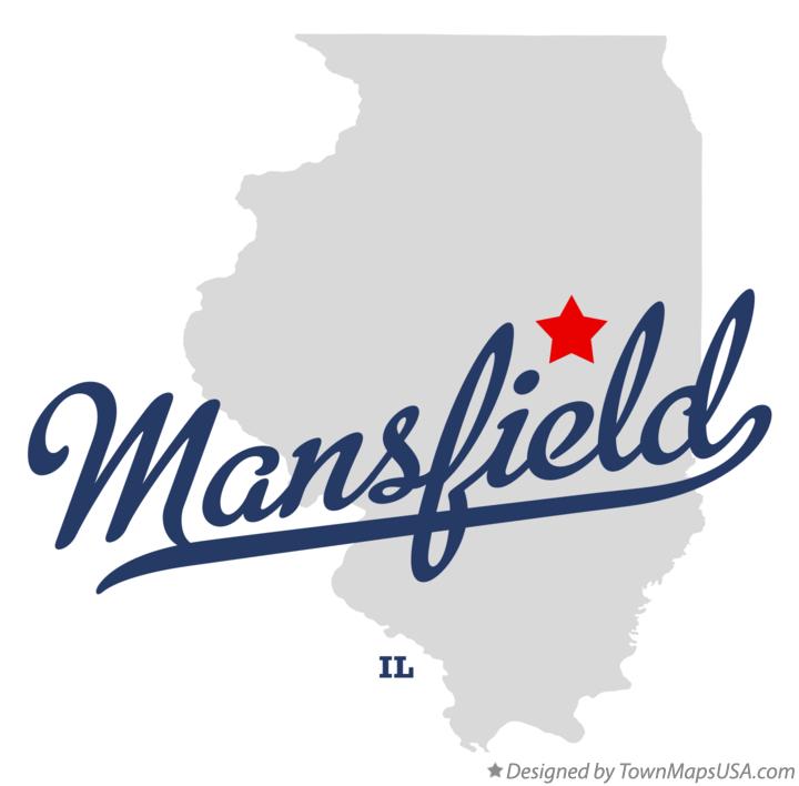 Map of Mansfield Illinois IL