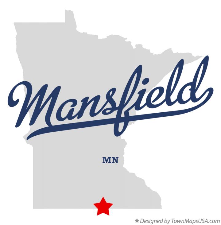 Map of Mansfield Minnesota MN