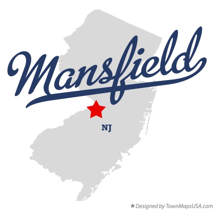 Map of Mansfield New Jersey NJ