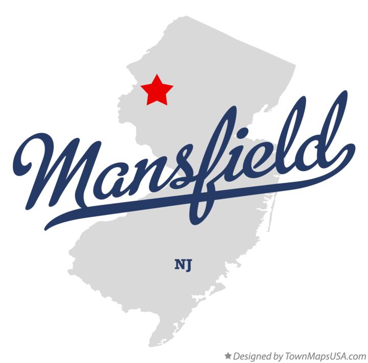 Map of Mansfield New Jersey NJ