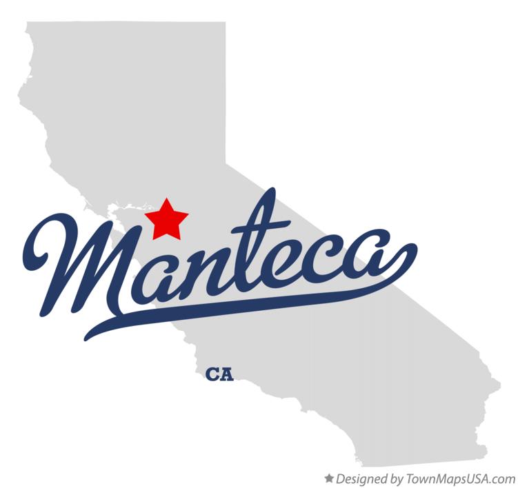 Map of Manteca California CA