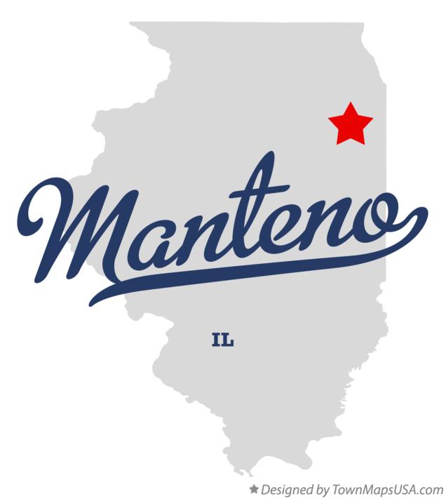 Map of Manteno Illinois IL