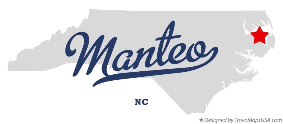Map of Manteo North Carolina NC