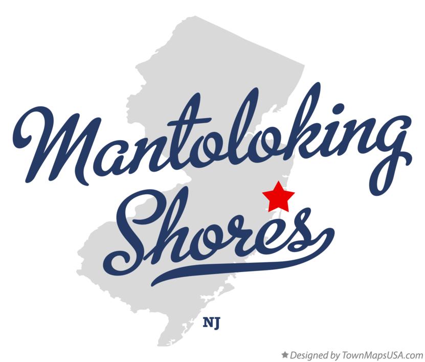 Map of Mantoloking Shores New Jersey NJ