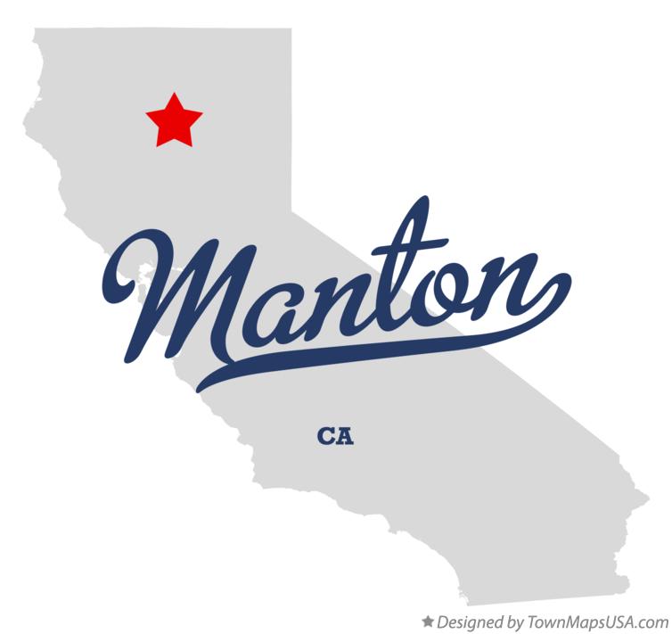 Map of Manton California CA