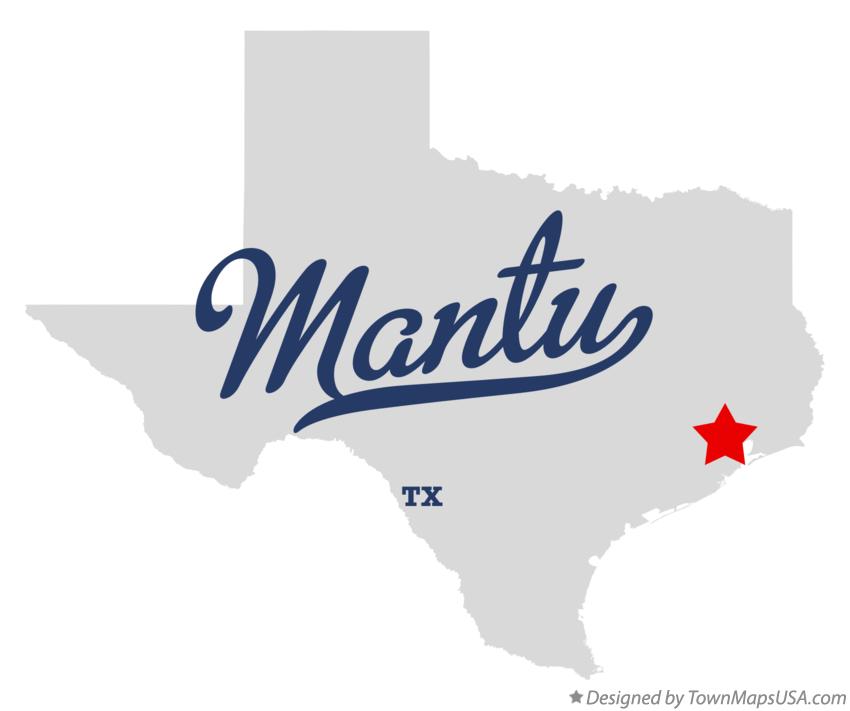 Map of Mantu Texas TX