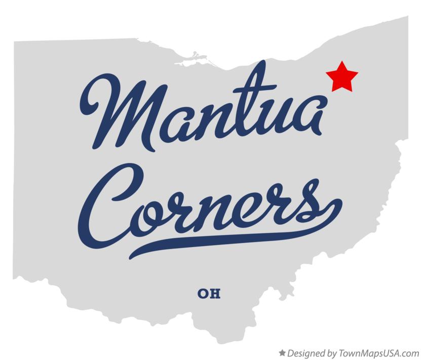 Map of Mantua Corners Ohio OH