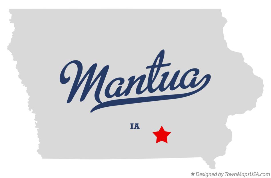 Map of Mantua Iowa IA