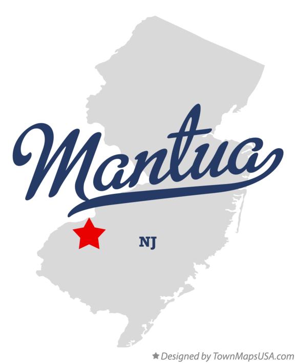 Map of Mantua New Jersey NJ