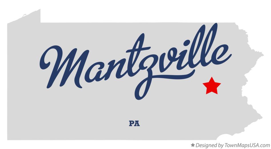 Map of Mantzville Pennsylvania PA