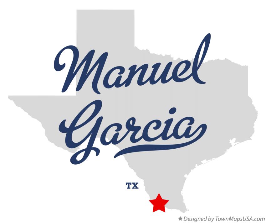 Map of Manuel Garcia Texas TX