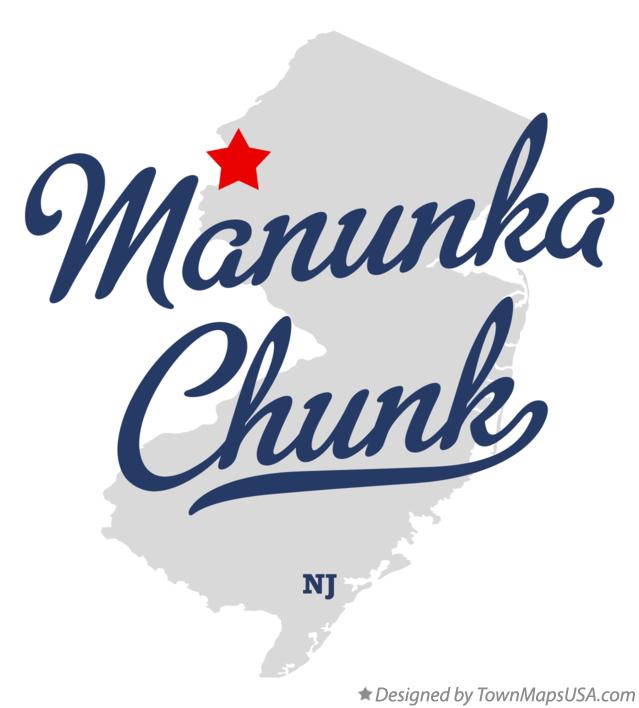 Map of Manunka Chunk New Jersey NJ